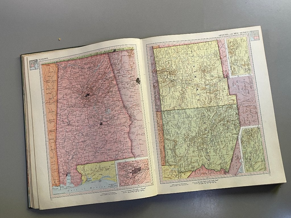 Rand Mc Nally Cosmopolitan World atlas 100th aniversary 1956, Overige atlassen, Ophalen of Verzenden, Zo goed als nieuw, 1800 tot 2000