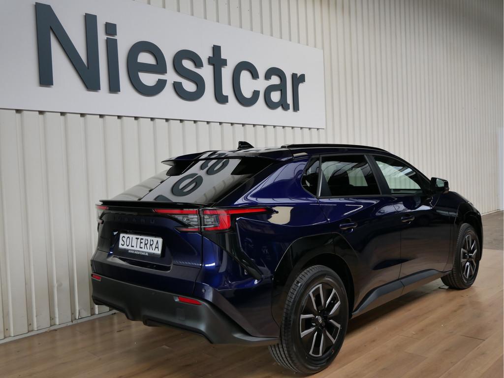 Subaru SOLTERRA 4E-xperience 73.1 kWh (bj 2026, automaat), Automaat, 12 maanden, Zwart, Blauw