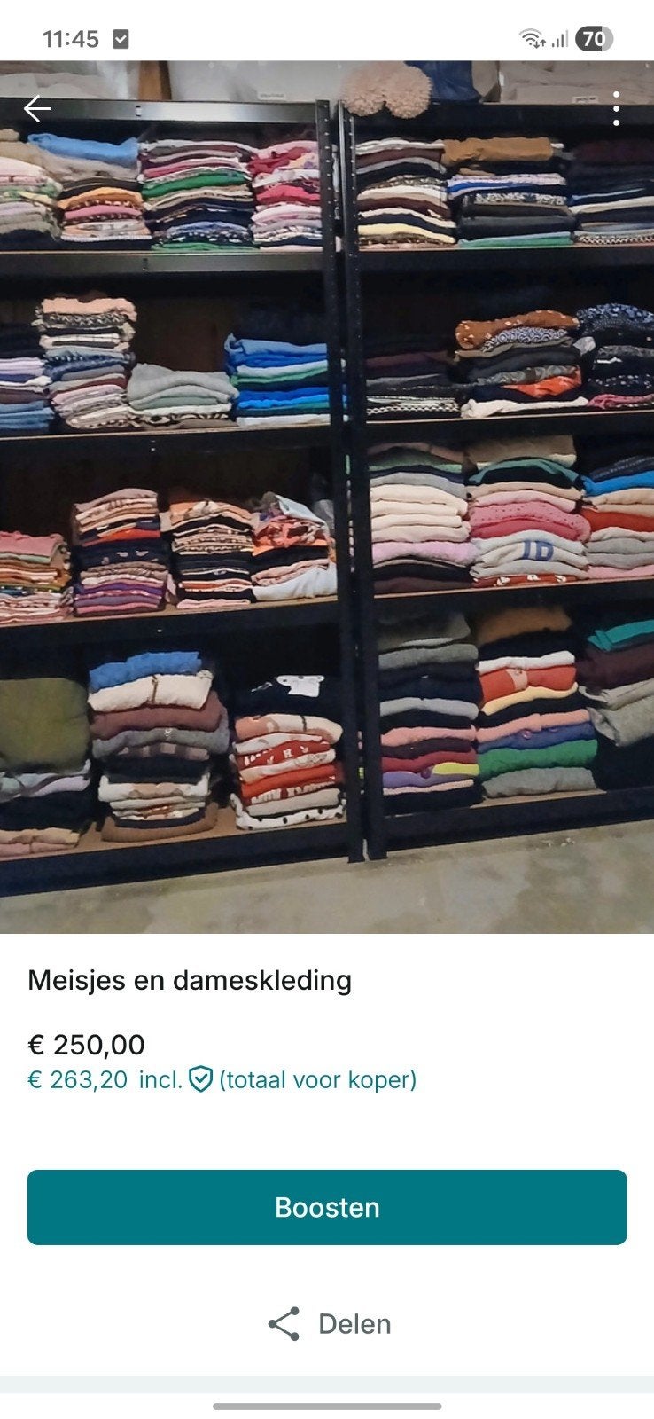 Partij dames en meisjes kleding, Ophalen, Zo goed als nieuw