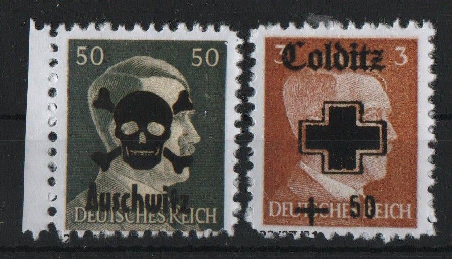 F13) postzegels propaganda 1945 GERMANY geen garantie, Postzegels en Munten, Verzenden, BRD, Postfris