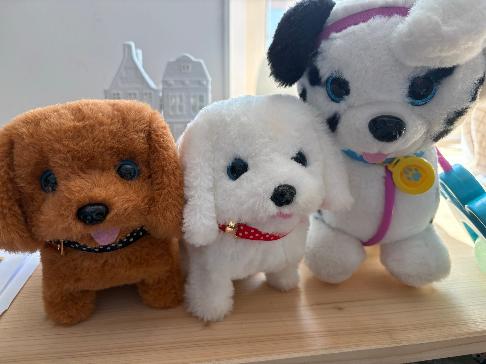 Set van 3 interactieve knuffelhonden, Ophalen of Verzenden, Zo goed als nieuw, Jongen of Meisje