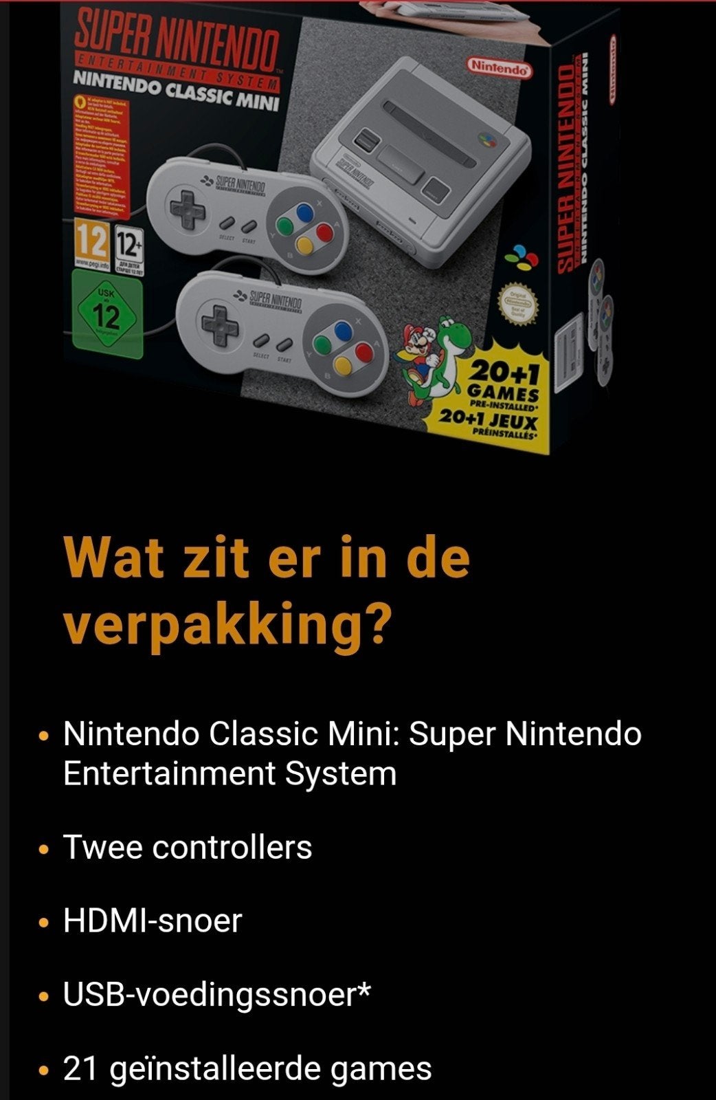 Super Nintendo Classic Mini: Entertainment System, Ophalen of Verzenden, Zo goed als nieuw, Met 2 controllers, Met games