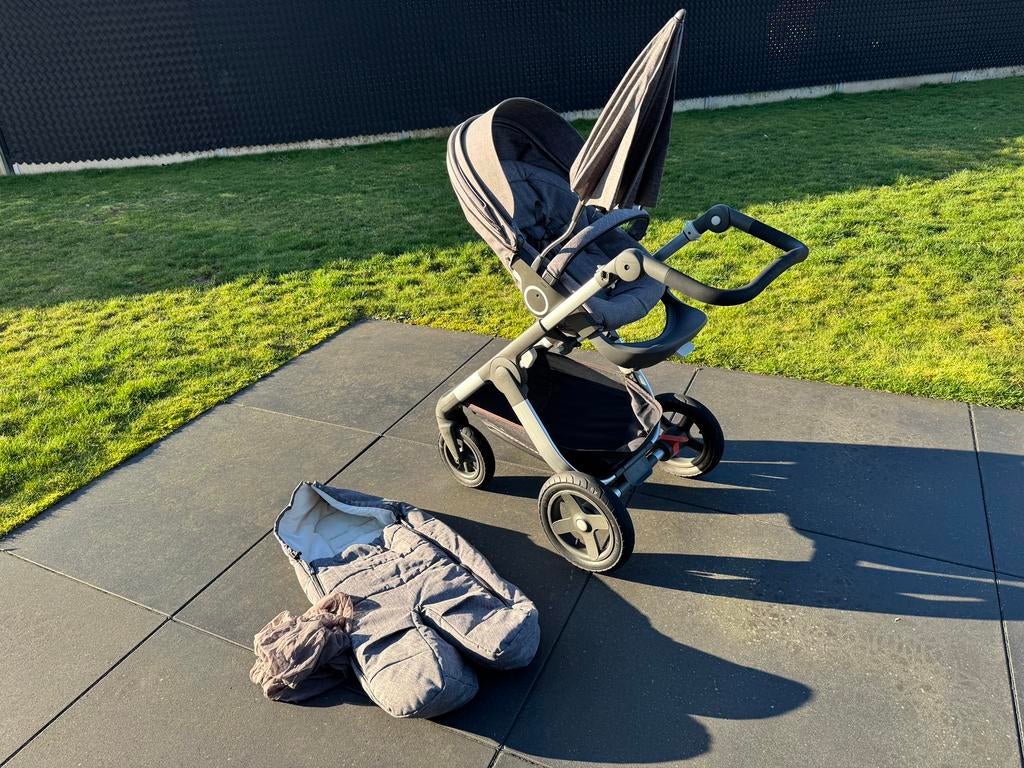 Stokke Trailz Koets Buggy Set, Gebruikt, Verstelbare duwstang, Ophalen, Kinderwagen