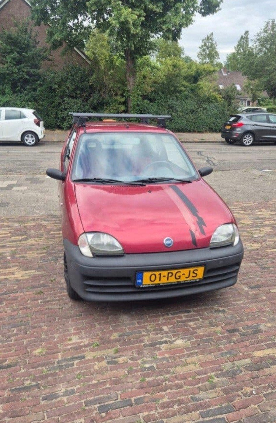Fiat Seicento 1.1 2004 Rood 89800 km apk tot maart, Voorwielaandrijving, Stof, Origineel Nederlands, Handgeschakeld