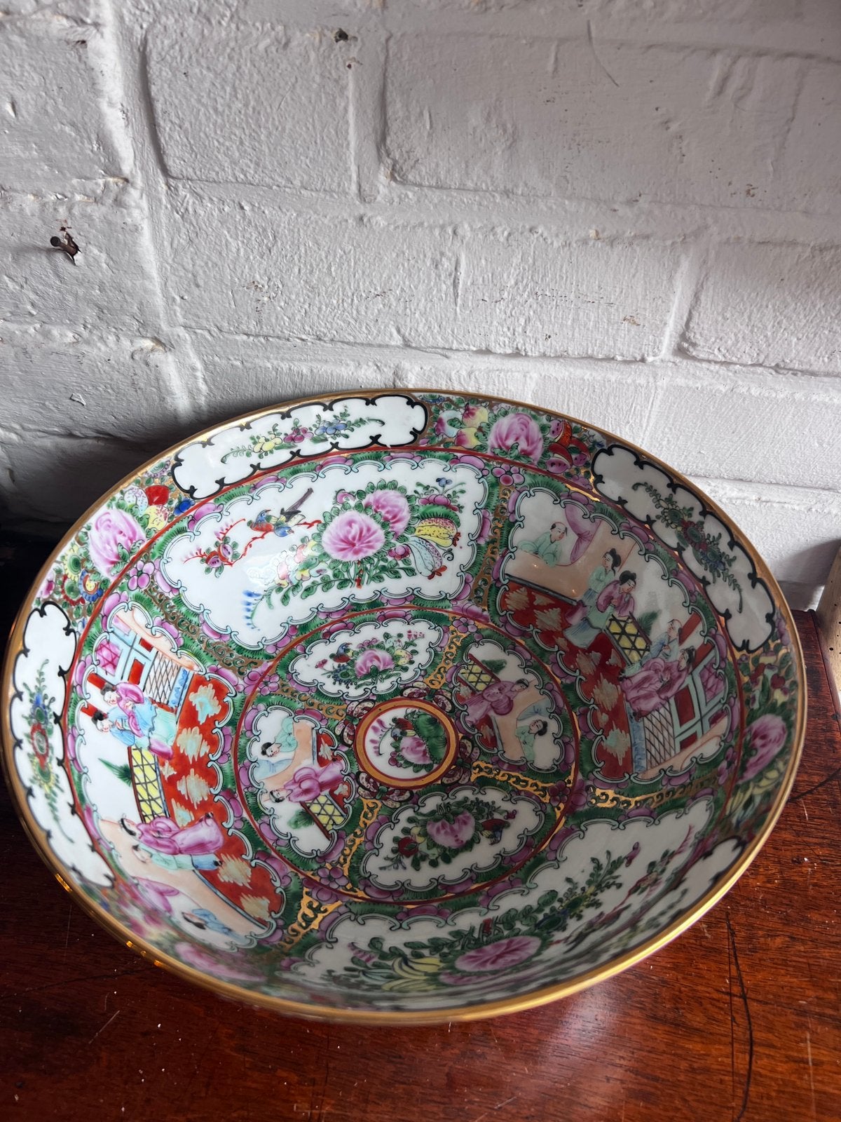 Chinese schaal 25 cm, Antiek en Kunst, Antiek | Keramiek en Aardewerk, Ophalen of Verzenden