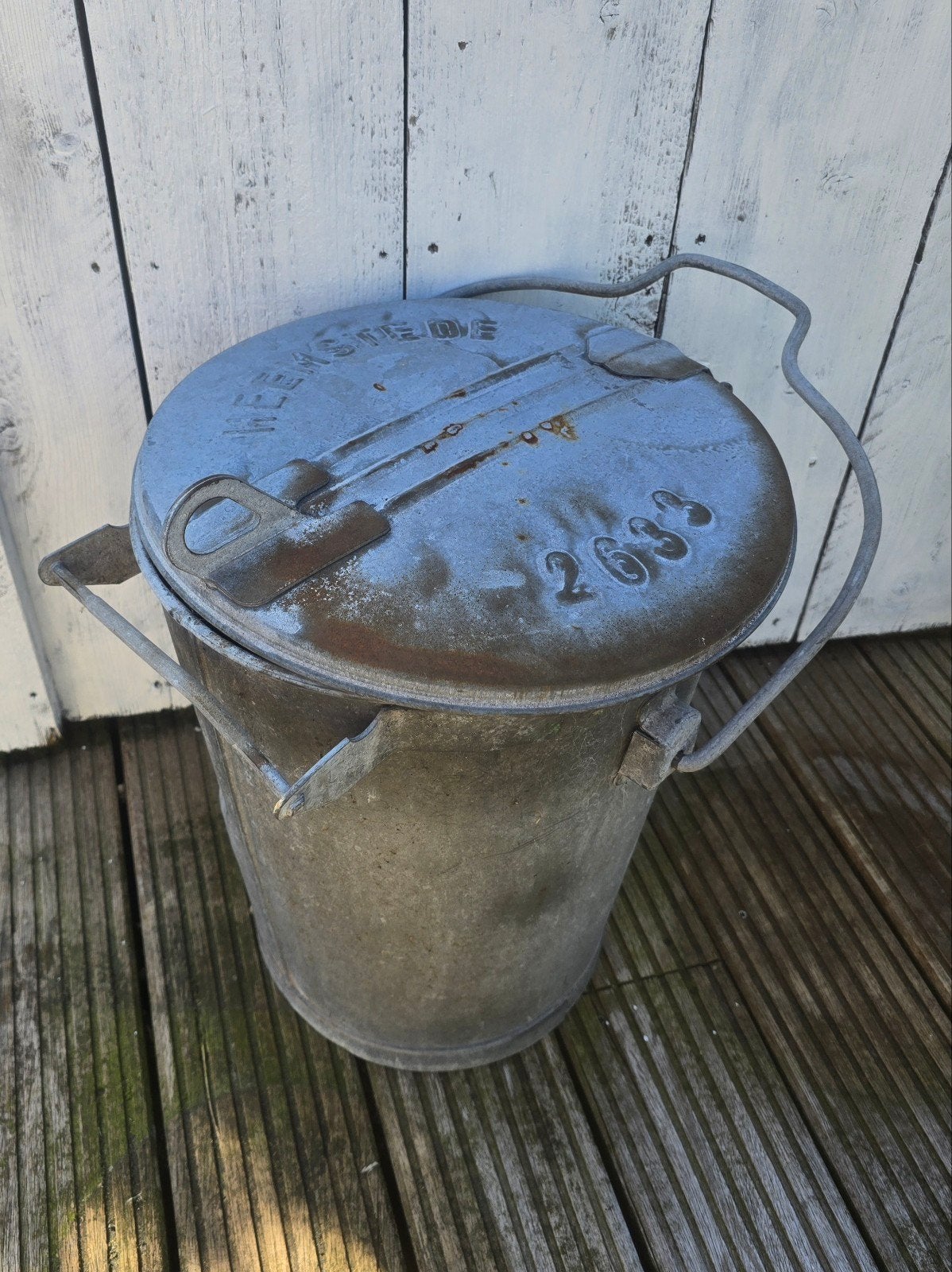 Brocante vuilnisbak, Tuin en Terras, Ophalen, Gebruikt