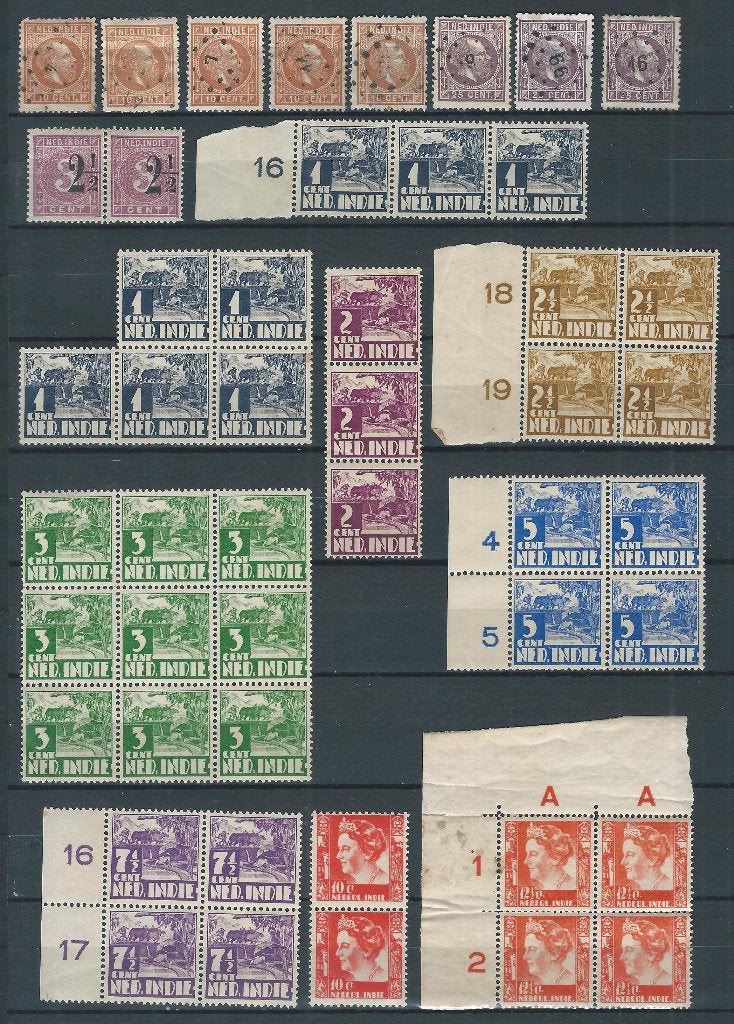 D132 – leuk kavel Nederlands Indië, Ophalen of Verzenden, Postfris, Nederlands-Indië