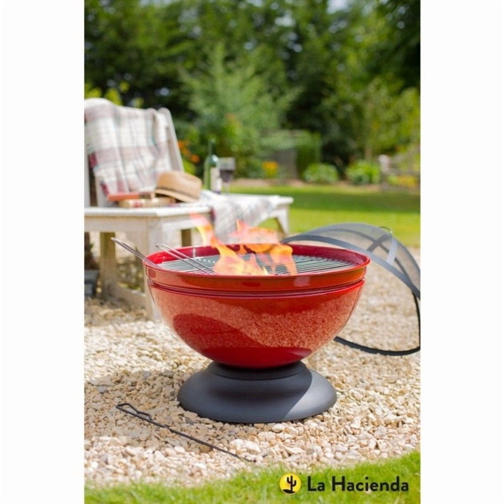La Hacienda Vuurschaal + Rooster / Rood, Ophalen of Verzenden, Nieuw