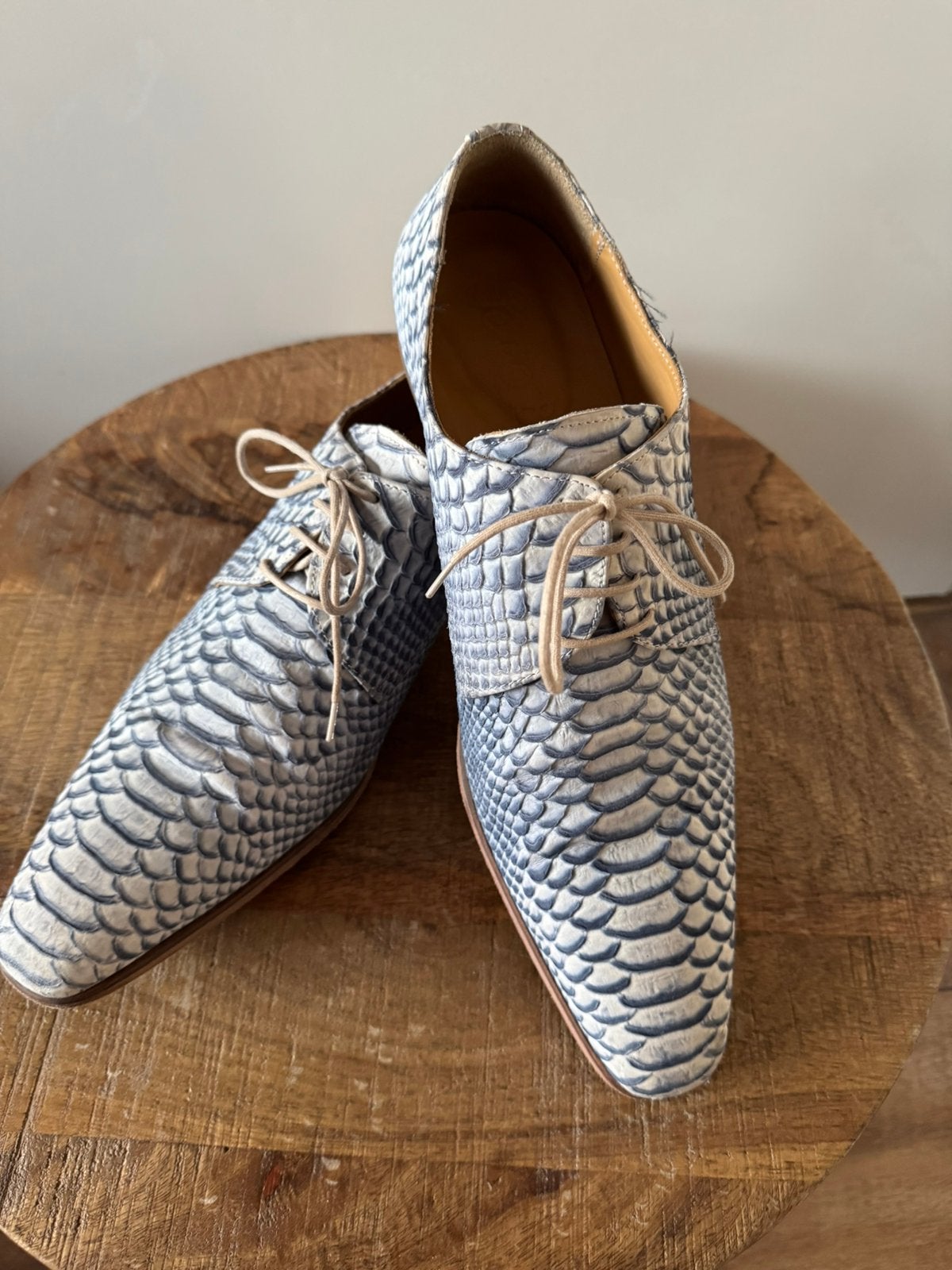*Paulo Bellini* Prachtige veterschoenen mt 44 Zgan!, Zo goed als nieuw, Veterschoenen, Verzenden, Blauw