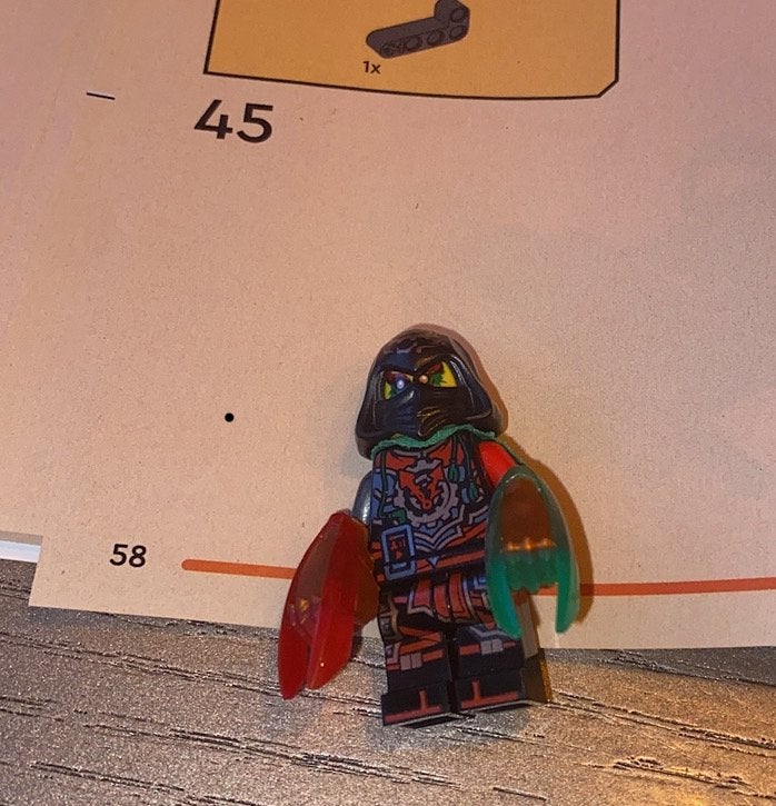 Lego Ninjago Acronix minifiguur met Time Blades, Ophalen of Verzenden, Zo goed als nieuw, Overige merken