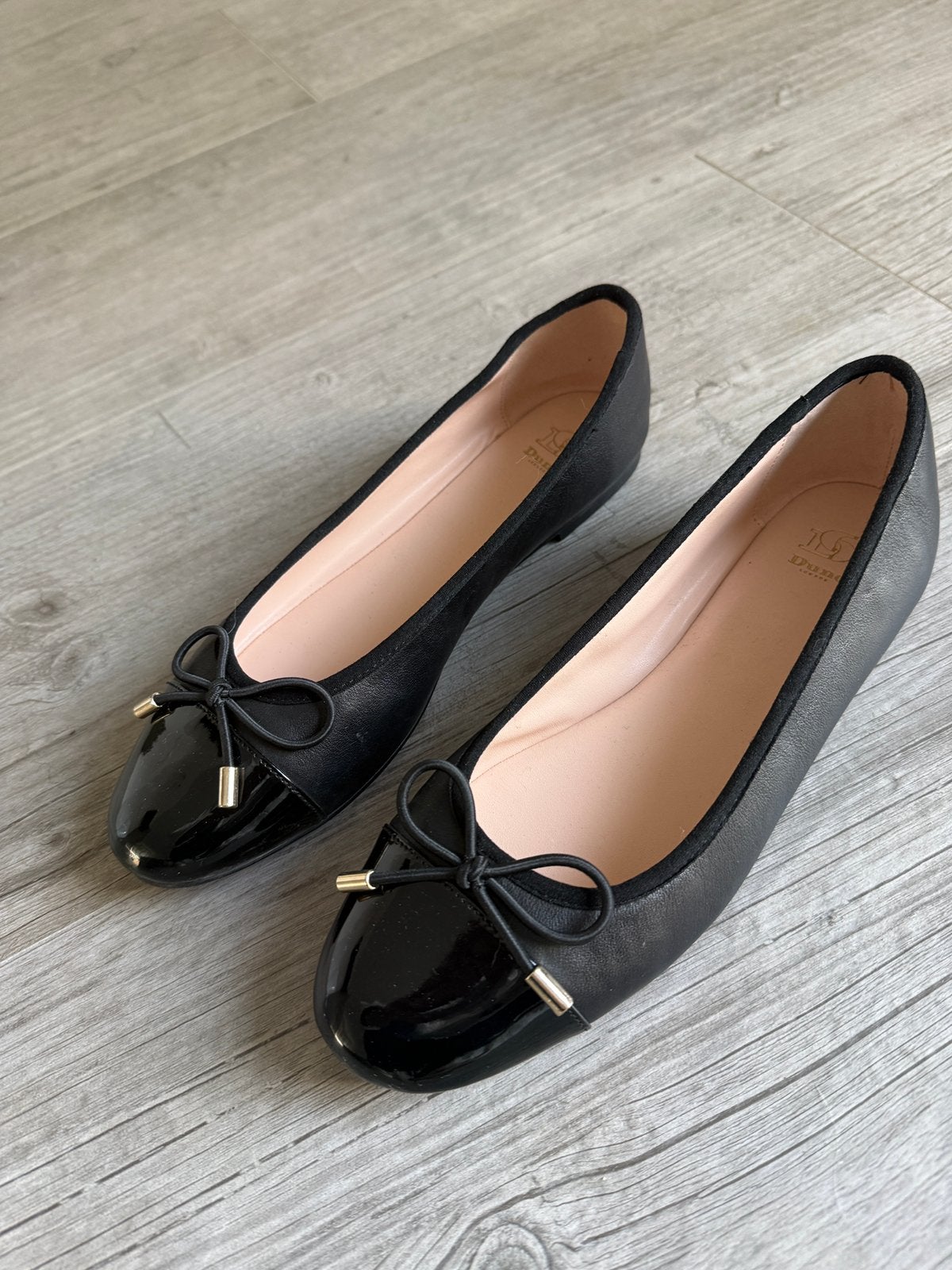 Zwarte dames ballerina’s, Ophalen of Verzenden, Zo goed als nieuw, Zwart