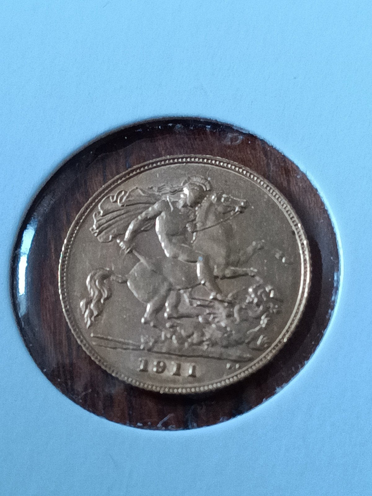 Halve Souverein 1911 - Gouden munt, Ophalen of Verzenden, Overige landen, Losse munt, Goud