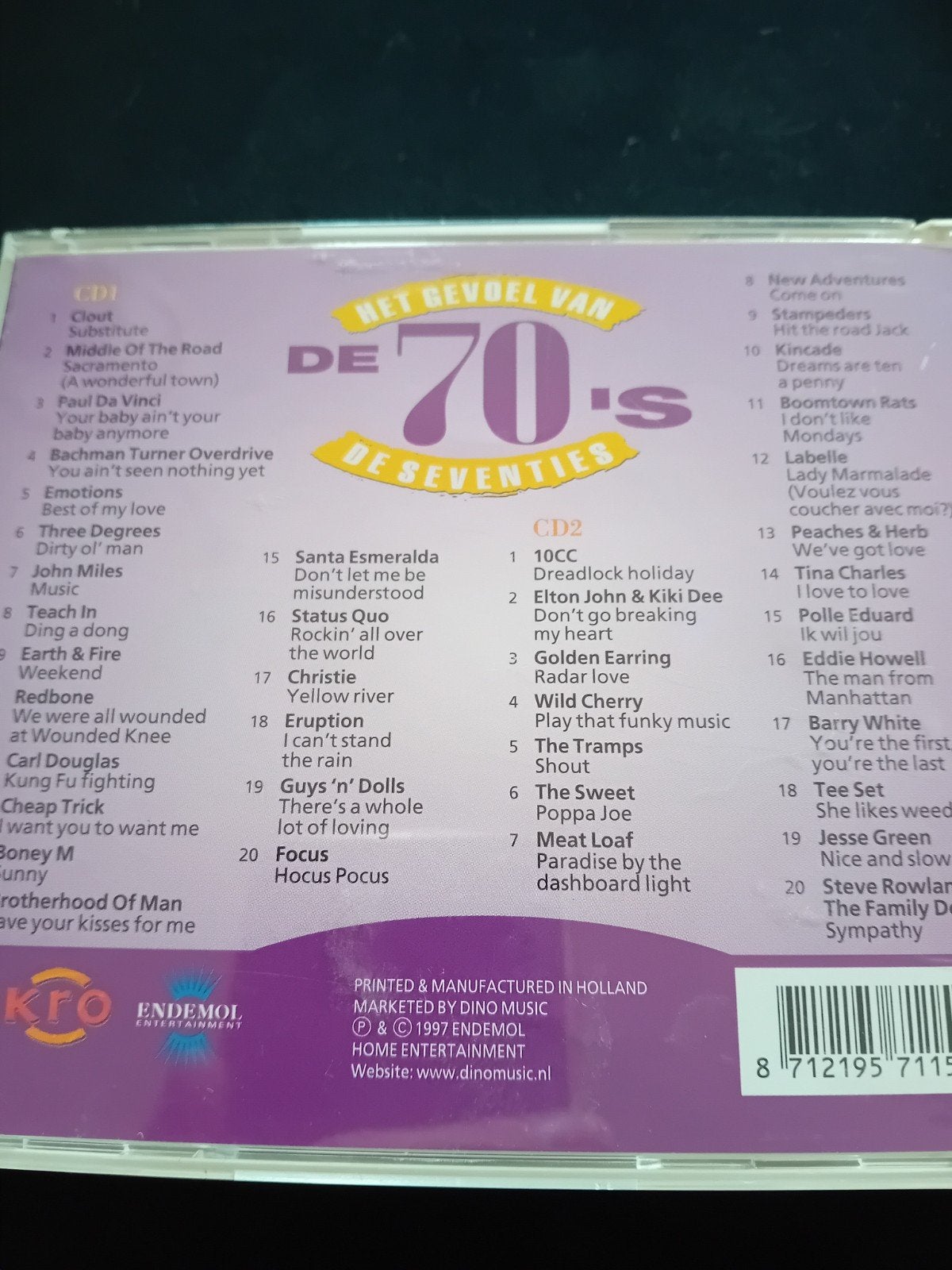 CD  Het gevoel van de Seventies., Ophalen of Verzenden, Zo goed als nieuw