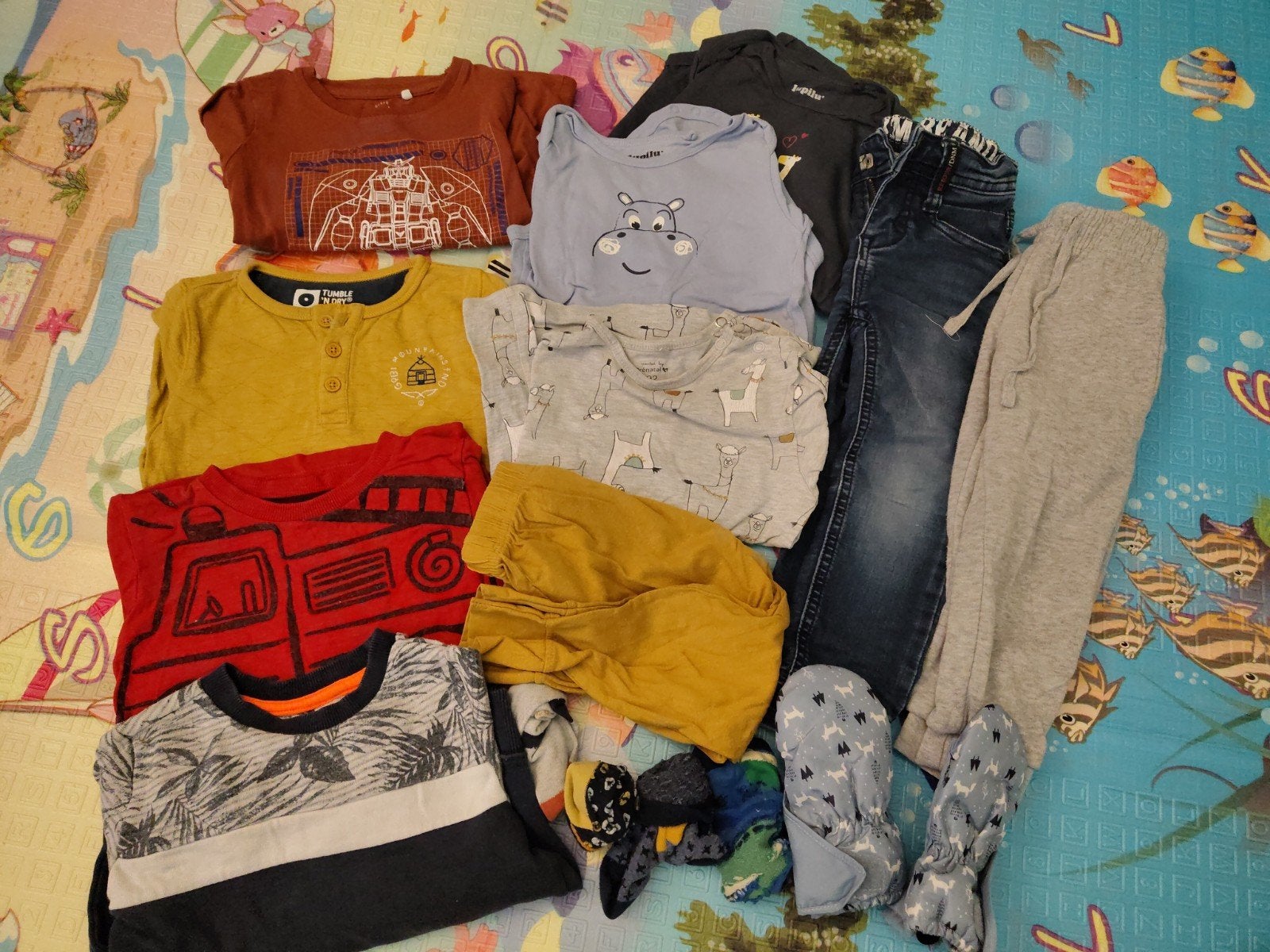 Winterkleding pakket maat 92 - Prenatal, Lupilu, Next,WE, Gebruikt, Shirt of Longsleeve, Jongen, Diverse merken