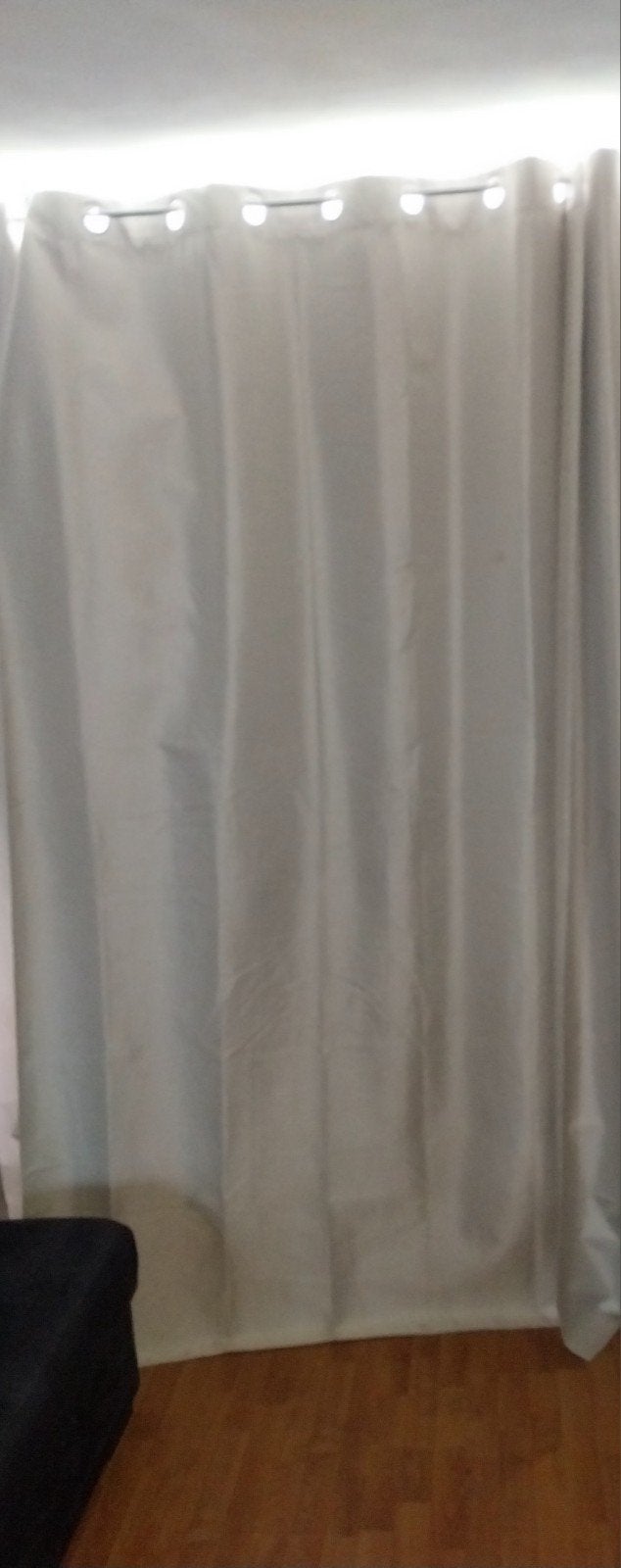 4x Beige Black-out Gordijnen met Gouden Glans 140x260cm, Beige, Nieuw, Ophalen of Verzenden, 260 cm