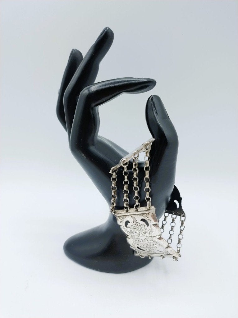 Zilveren bijbelslot armband, A.J. Nobel, Schoonhoven, 1878, Info@zilverwebsite.nl, Verzenden, Zo goed als nieuw, Zilverwebsite.nl