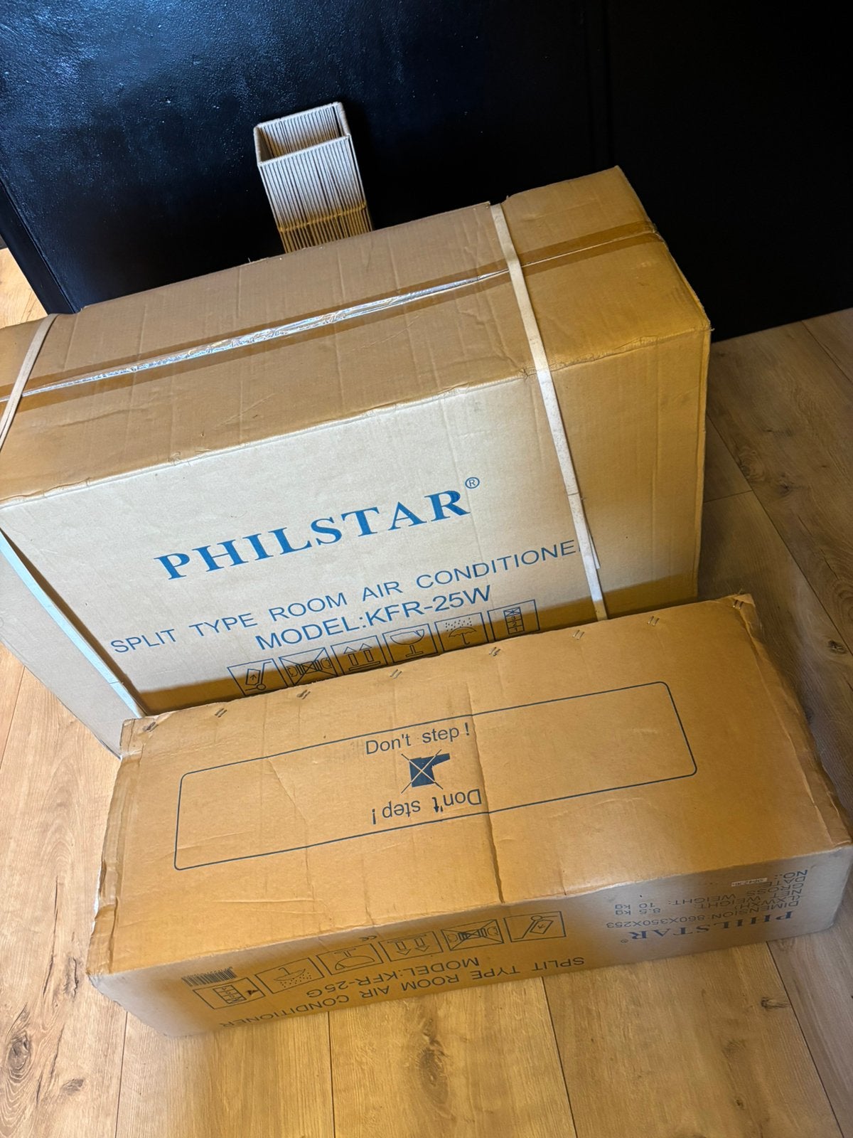 Philstar split airco, Witgoed en Apparatuur, Airco's, Ophalen, Koelen en Ontvochtigen, 3 snelheden of meer, Zo goed als nieuw
