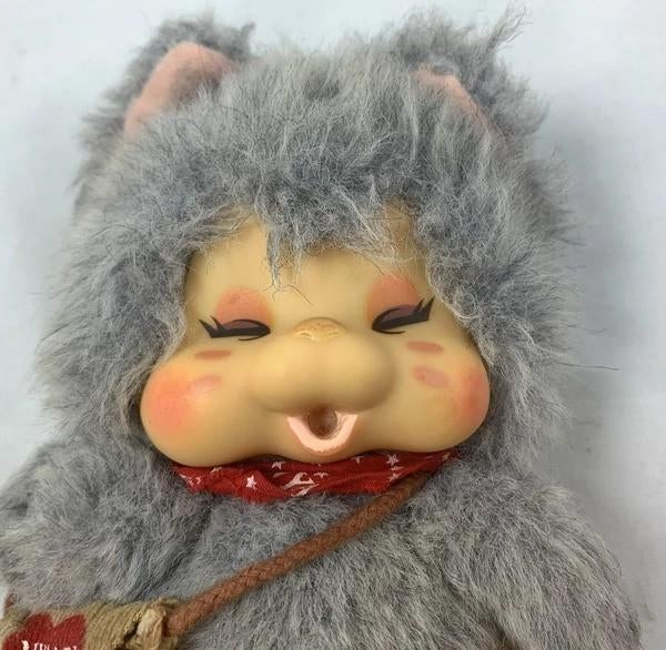Sekiguchi Nyamy Nappy Kat Grijs Vintage Monchhichi Tas 1979, Coolsingel 104, 3011 AG Rotterdam, Netherlands, Overige merken, Grijs