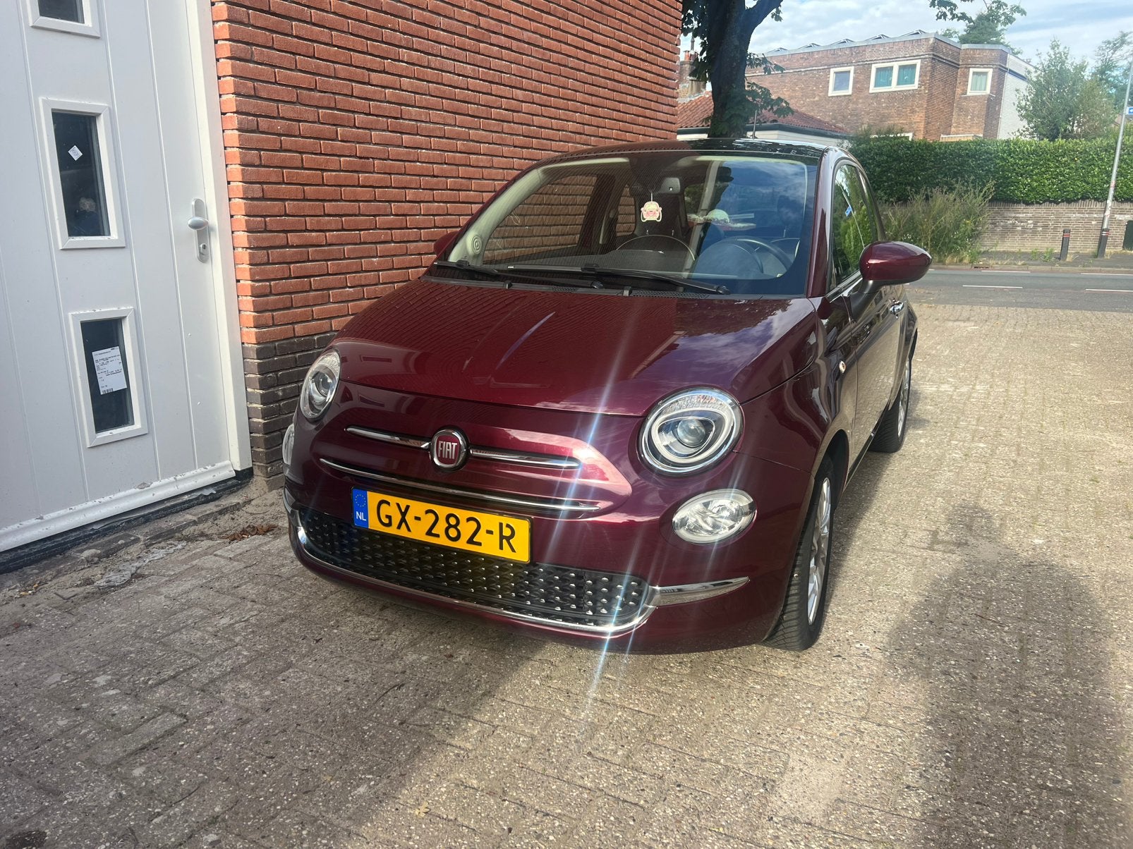 Fiat 500 1.2 C 2015 Rood, Auto's, 1242 cc, 4 cilinders, 840 kg, Origineel Nederlands