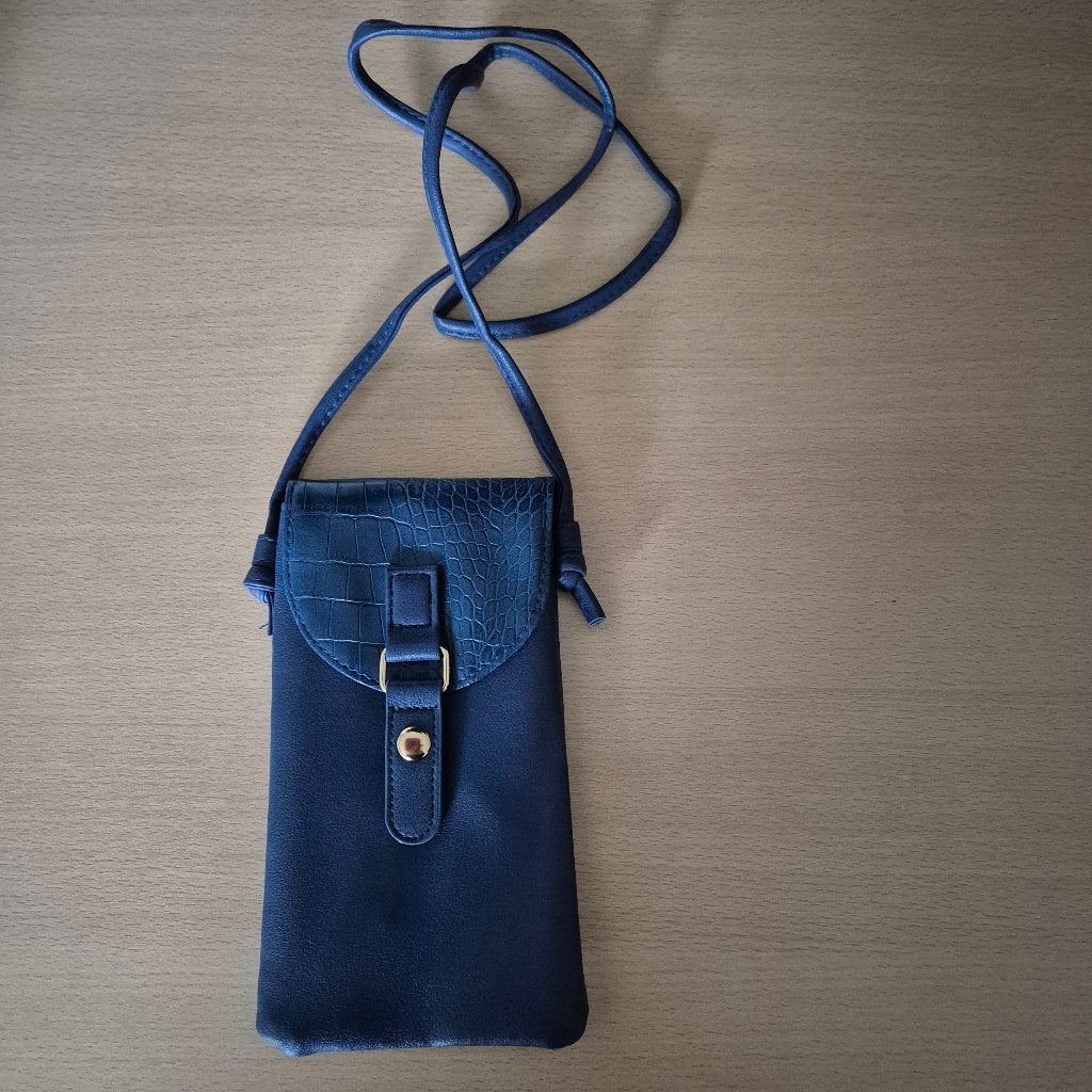 Telefoontasje blauw (nieuw), Sieraden, Tassen en Uiterlijk, Tassen | Damestassen, Ophalen of Verzenden, Nieuw, Blauw, Schoudertasje
