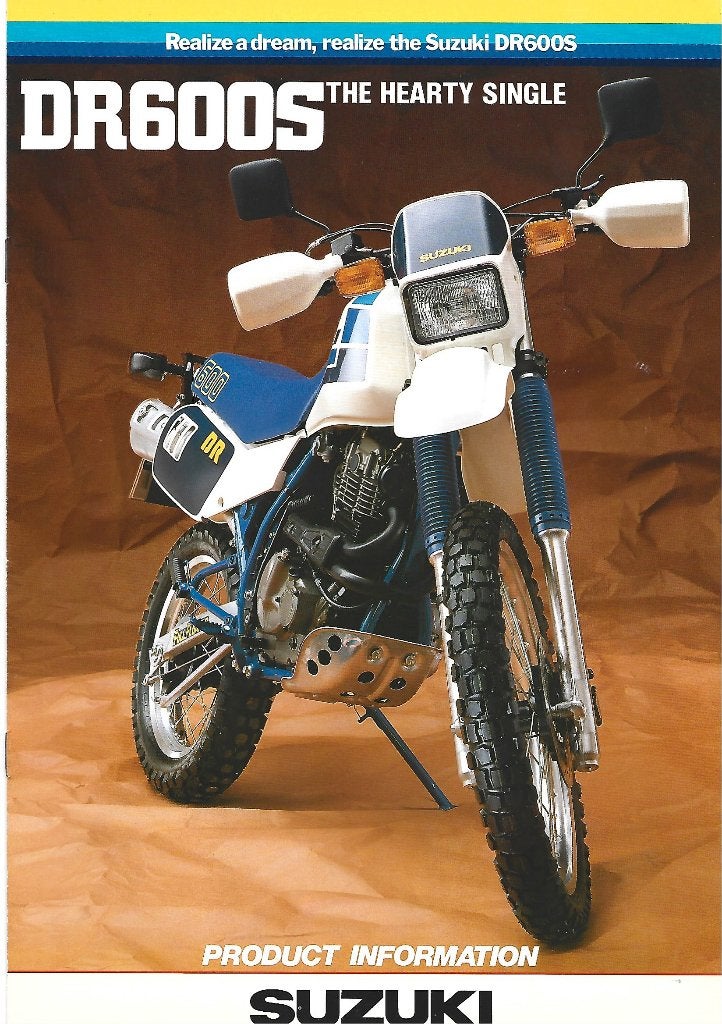 Suzuki DR600 S brochure (8062z) motor, Verzenden, Suzuki
