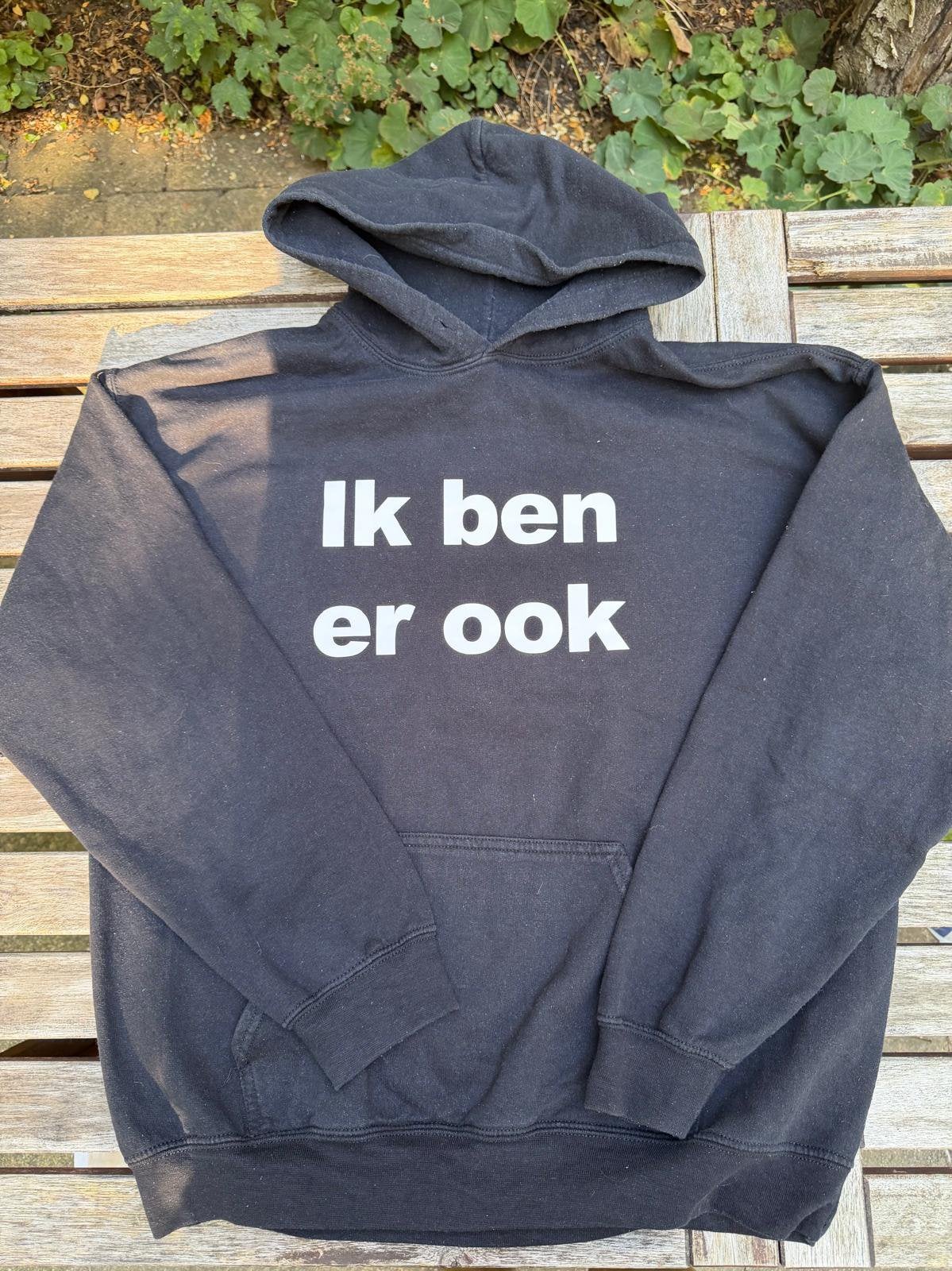 Hoodie van Kakhiel zwart maat L, Ophalen of Verzenden, Gedragen, Maat 52/54 (L), Zwart