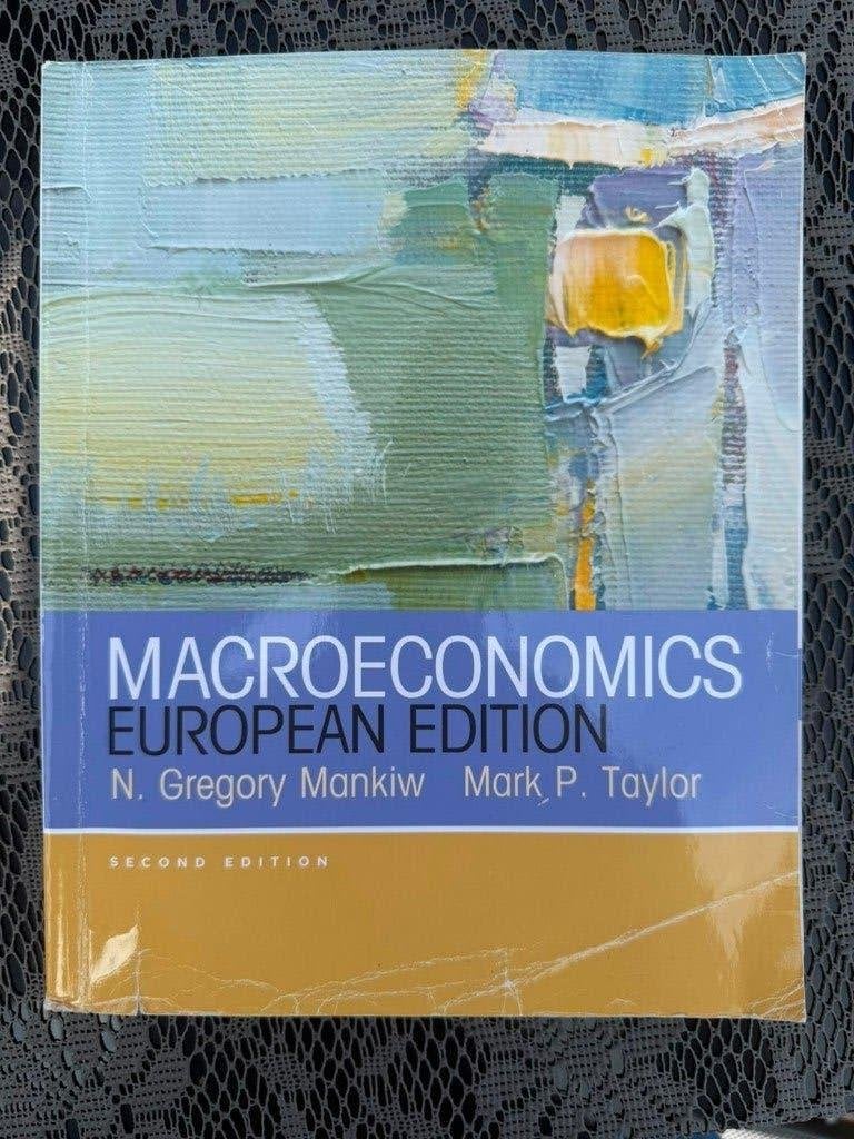 Macroeconomics European Edition, Ophalen of Verzenden, Beta, Zo goed als nieuw, WO