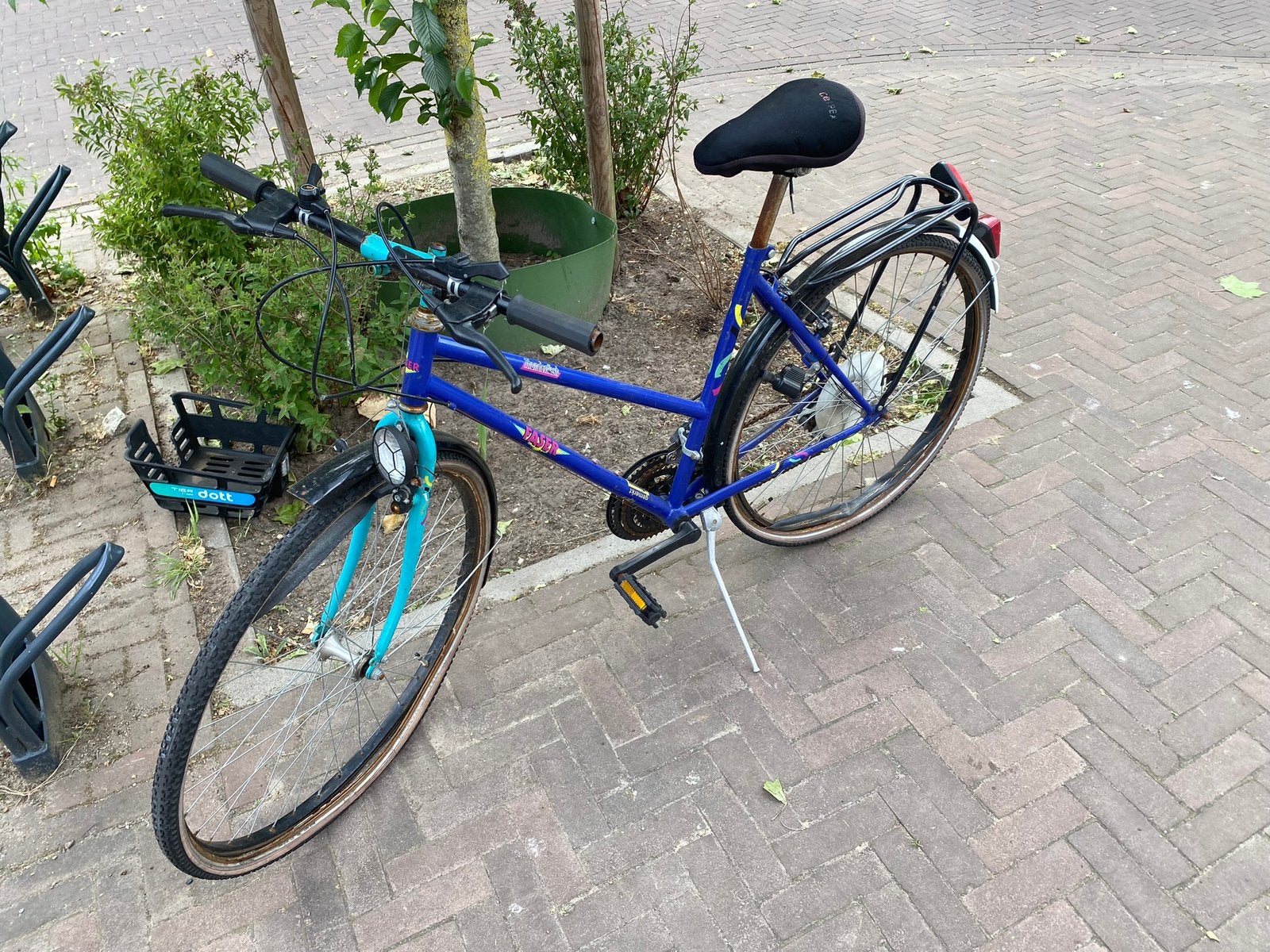 Oude fiets, Fietsen en Brommers, Fietsen | Tandems, 55 cm of meer, Ophalen, Gebruikt, Minder dan 10 versnellingen