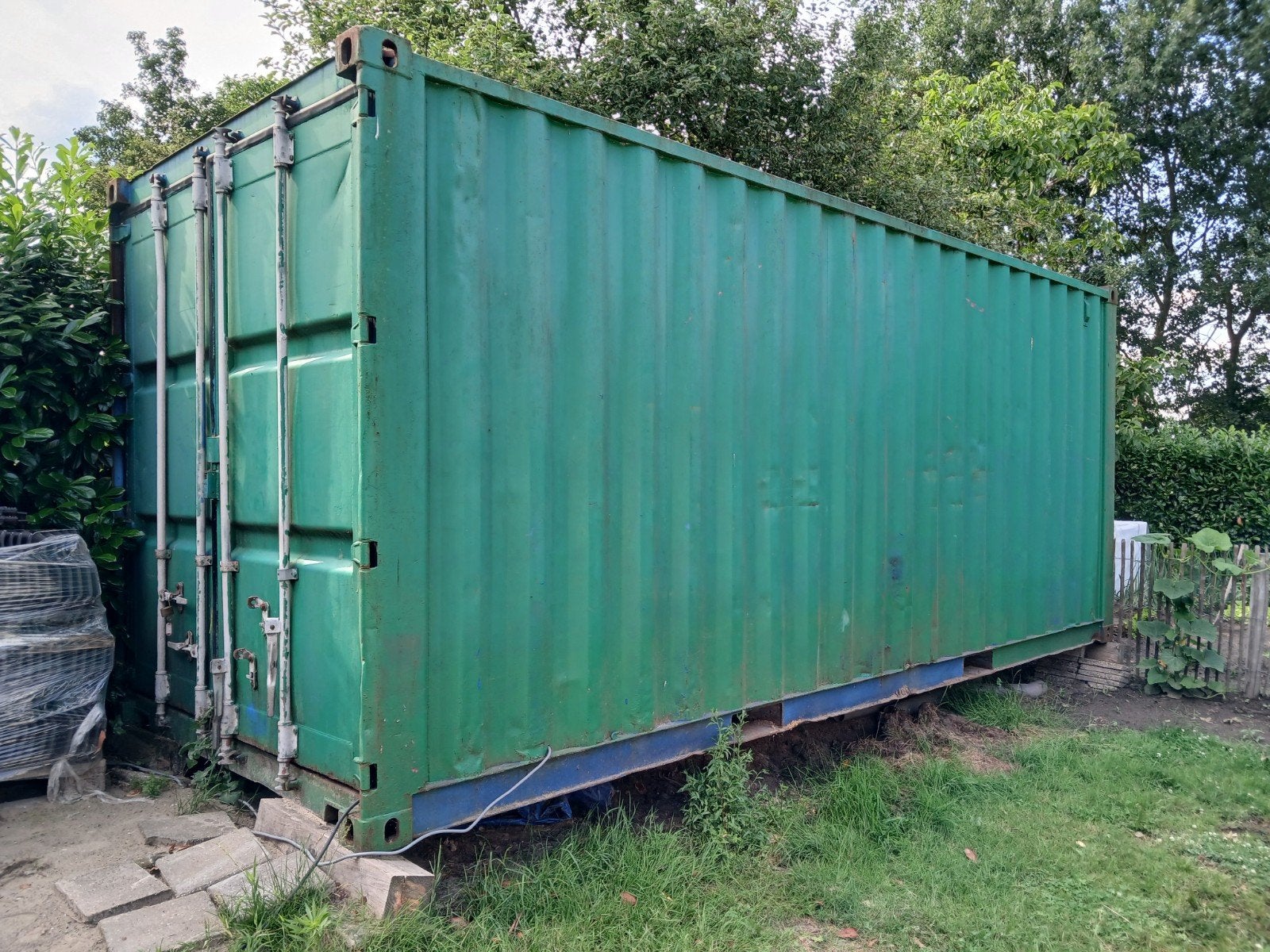 20 ft zeecontainer, Ophalen