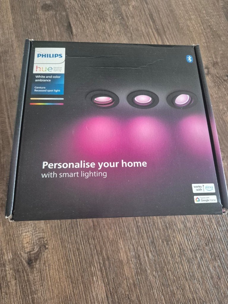 Philips Hue Centura 3-pack zwart – NIEUW & geseald, Kunststof, GU10, Nieuw, Ophalen of Verzenden