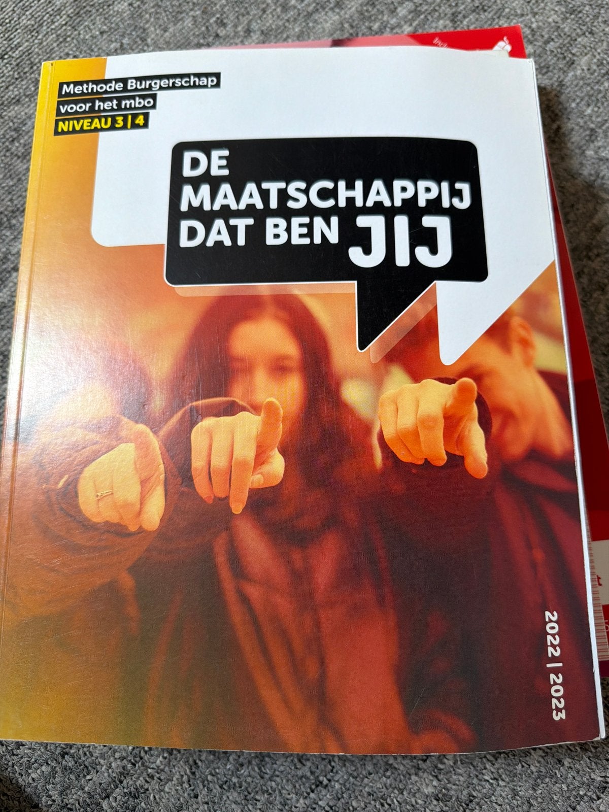 Methode Burgerschap MBO NIVEAU 3/4 - De Maatschappij Dat Ben, Ophalen of Verzenden, Gamma, Zo goed als nieuw, MBO