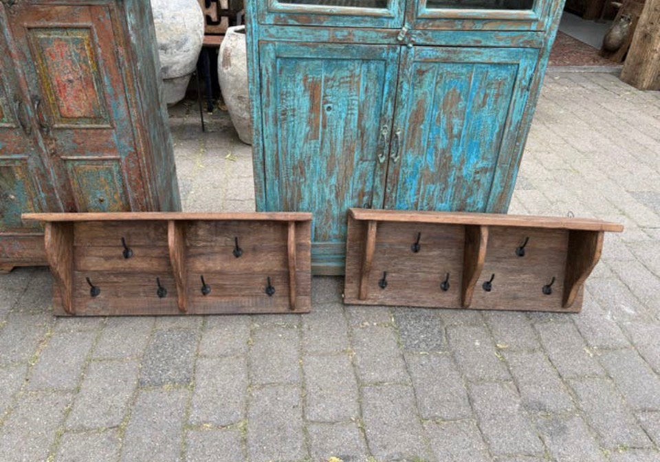 Robuuste kapstok van oud Railwood - ACTIE € 60 !!, Huis en Inrichting, Woonaccessoires | Kapstokken, Zo goed als nieuw, Nvt, Minder dan 100 cm