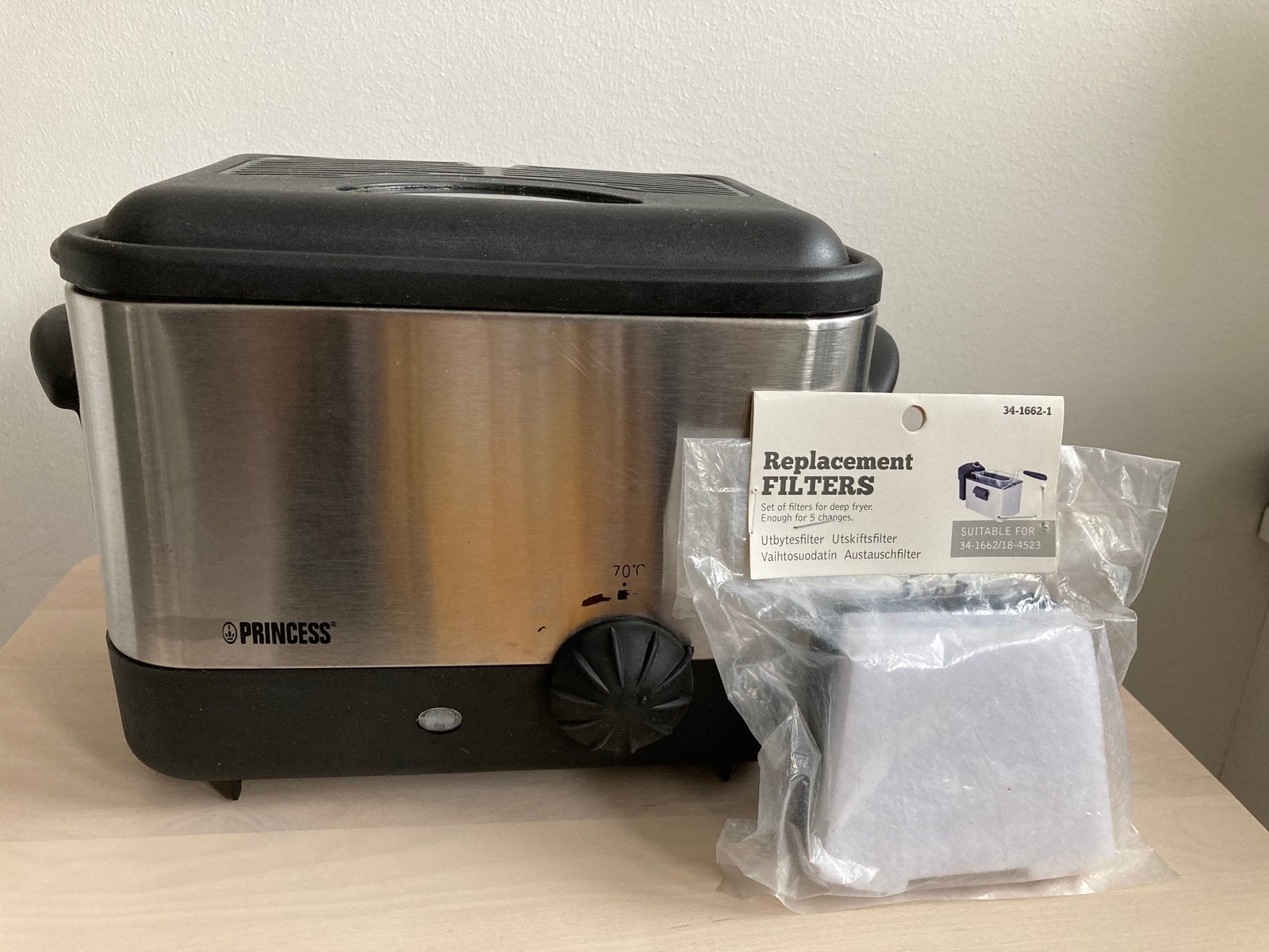Princess mini deep fryer, Witgoed en Apparatuur, Frituurpannen, Gebruikt, 4 liter of meer, Uitneembare binnenpan, Ophalen