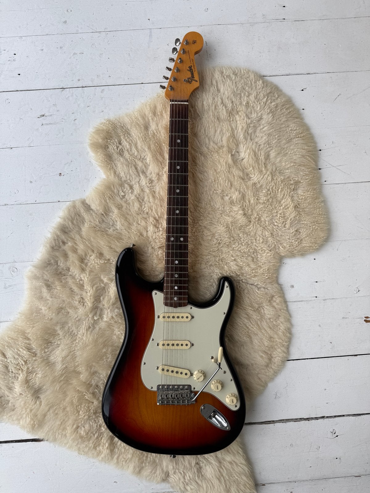 Fender Stratocaster 60’s American Original Sunburst, Ophalen, Zo goed als nieuw, Solid body, Fender