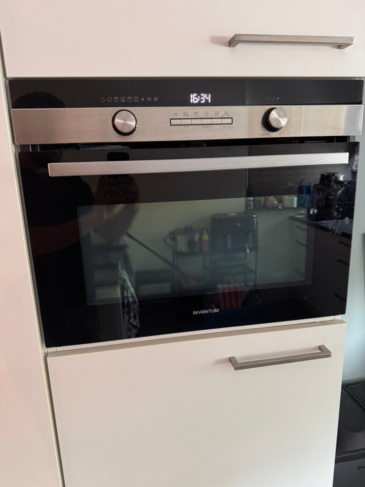 Inventum IMC6150RK inbouw combimagnetron / oven, Ophalen, 45 tot 50 cm, Gebruikt, Combi-oven