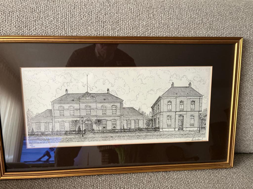 Pentekening vm ziekenhuis breda, anno 1900 en. GGD Breda, Antiek en Kunst, Ophalen of Verzenden