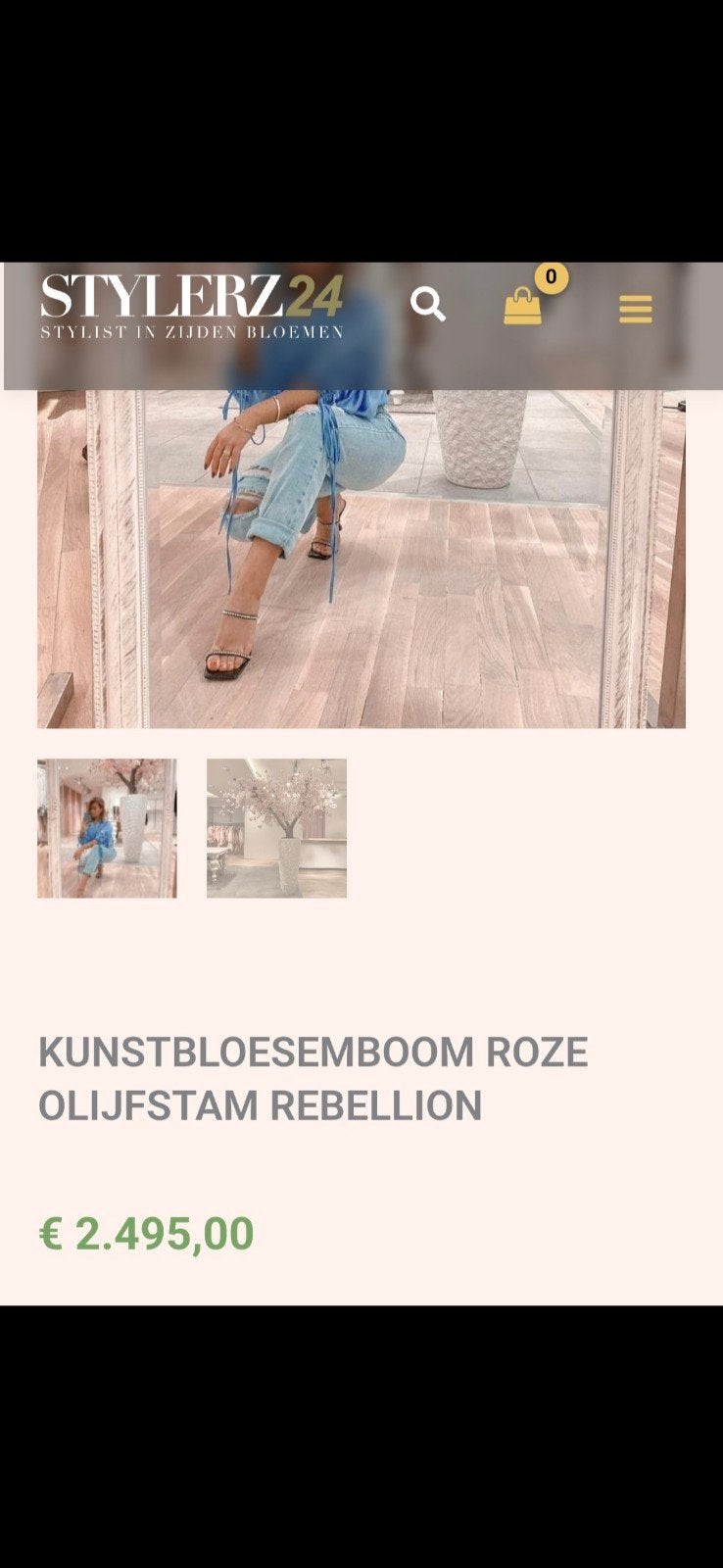 Nieuwe Bloesemboom 2.70m - Zonder Vaas, Huis en Inrichting, Ophalen of Verzenden, Nieuw