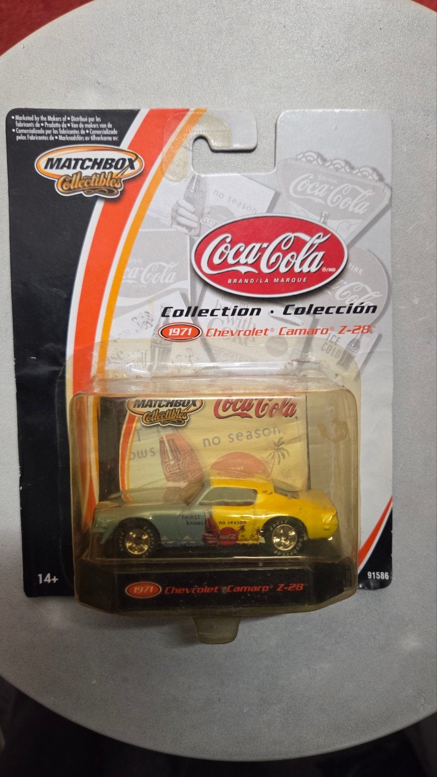 Matchbox Collectibles Coca-Cola 1971 Chevrolet Camaro Z-28, Ophalen of Verzenden, Zo goed als nieuw, Auto