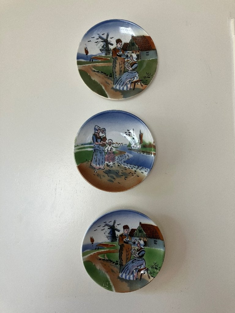 Wandborden Chodziez / Hollands tafereel, Ophalen of Verzenden