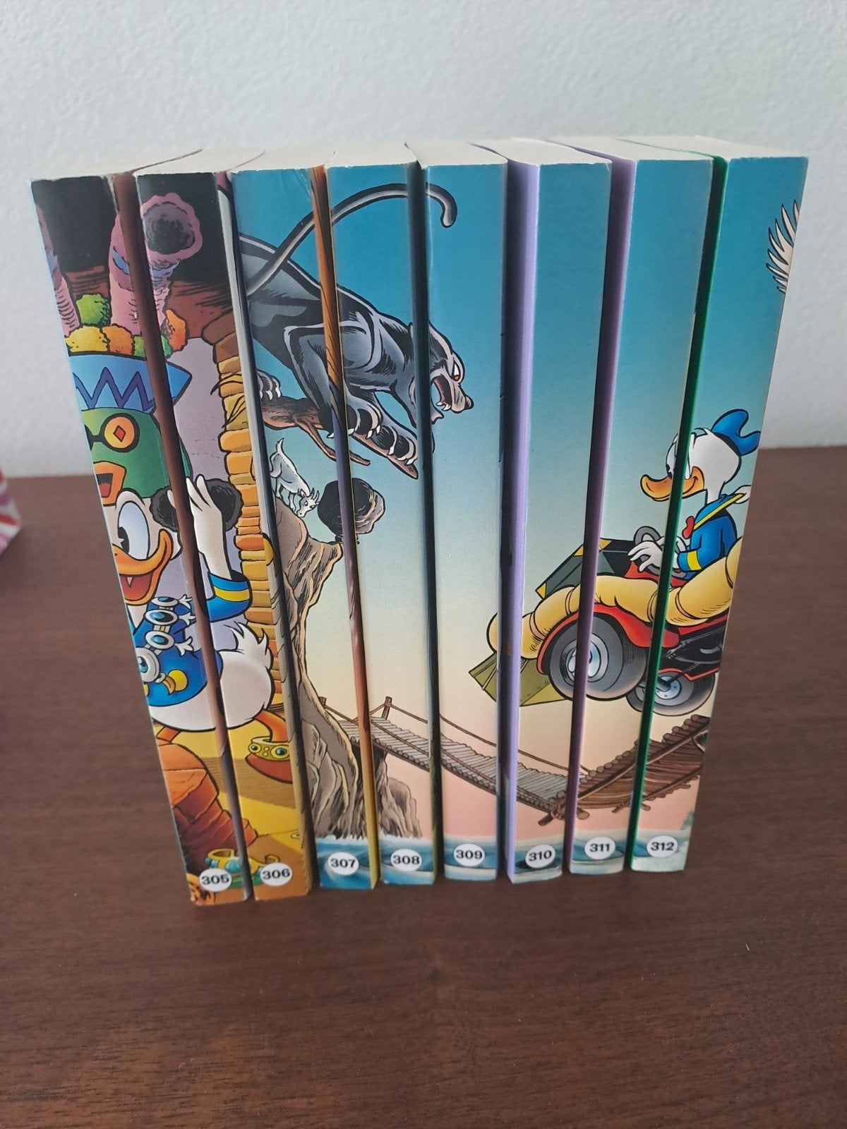 Donald Duck stripboeken (305-312), Complete serie of reeks, Ophalen of Verzenden, Gelezen, Walt Disney