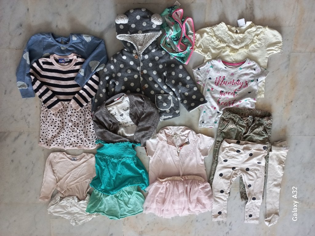 17-delig meisjes kledingpakket, maat 92, Kinderen en Baby's, Overige typen, Ophalen of Verzenden, Zo goed als nieuw, Diversen