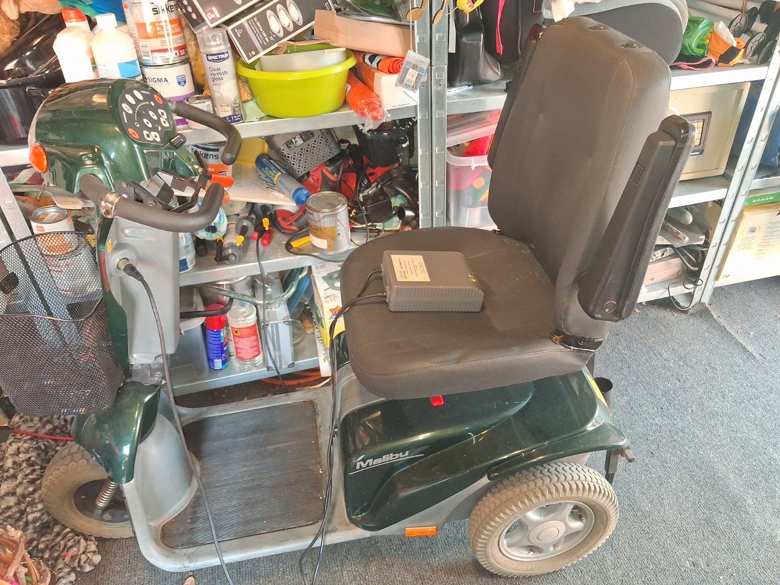 Scootmobiel Malibu,  groen, lees advertentie, Diversen, Ophalen, Gebruikt