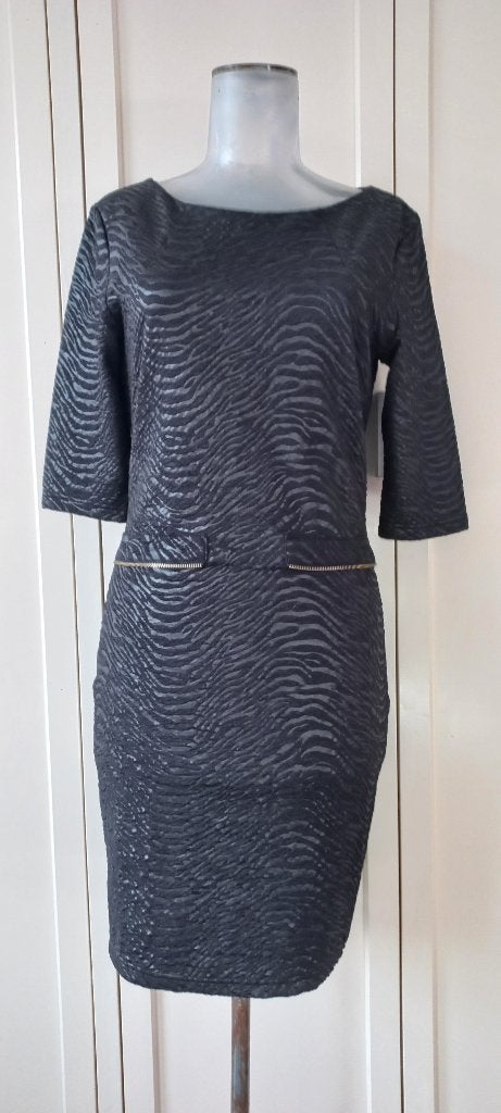 Juffrouw Jansen jurk zwart maat M zgan, Kleding | Dames, Maat 38/40 (M), Zwart, Ophalen of Verzenden, Zo goed als nieuw