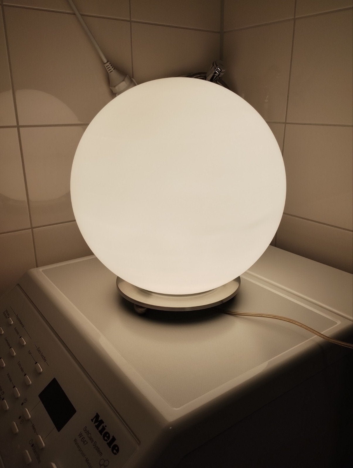 Hala Zeist globe glazen grote tafellamp, Ophalen of Verzenden, Minder dan 50 cm
