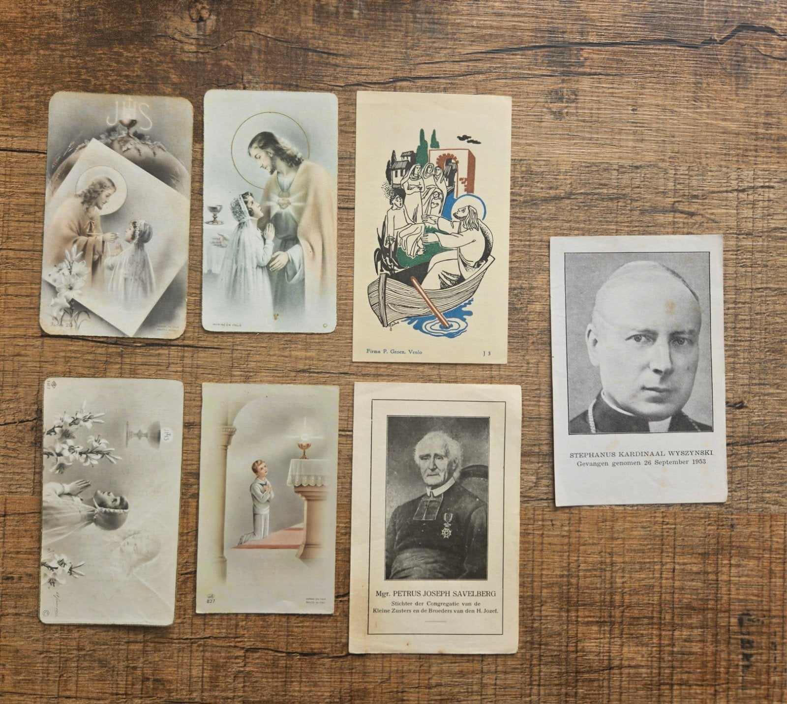 Oude bid en communieprentjes, Ophalen of Verzenden
