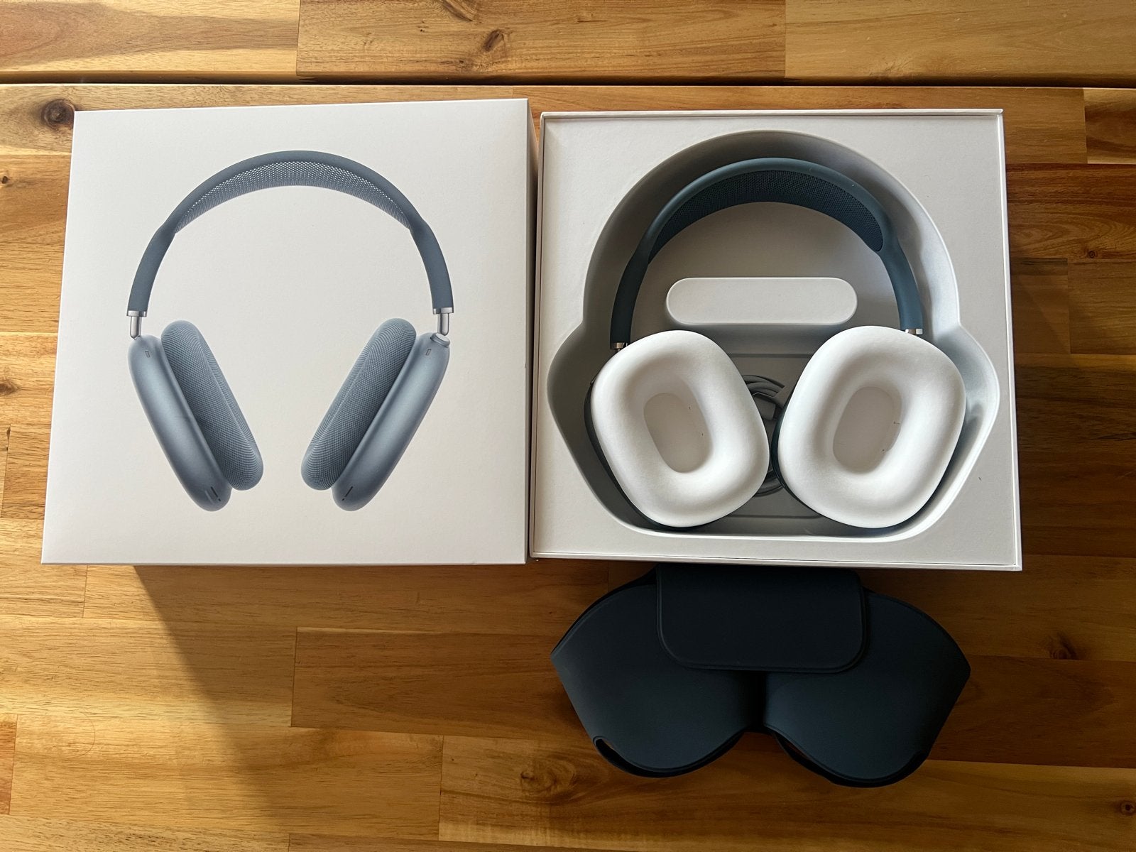 Apple AirPods Max - blauw met Smart Case, Bluetooth, Ophalen of Verzenden, Zo goed als nieuw, Blauw