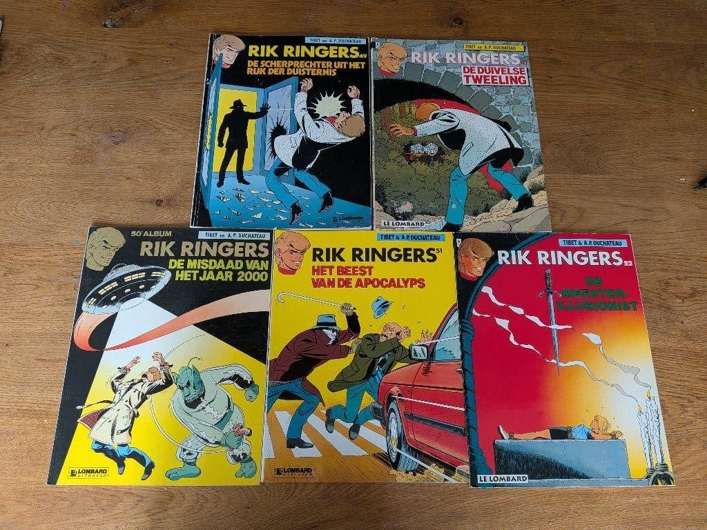 Rik Ringers stripboeken - 5 delen, Boeken, Stripboeken, Gelezen, Ophalen of Verzenden, Meerdere stripboeken, Tibet en A.P. Duchâteau