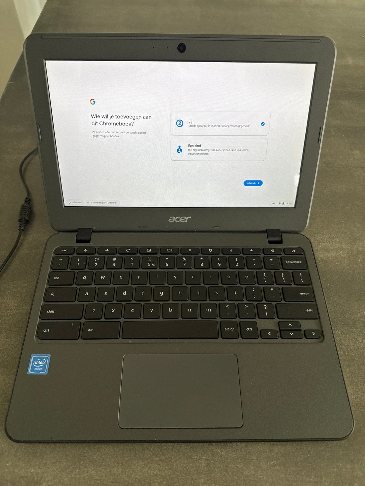 Acer Chromebook C731T-C9M4 - Goed werkende laptop, Qwerty, Touchscreen, Ophalen of Verzenden, 32 GB of minder