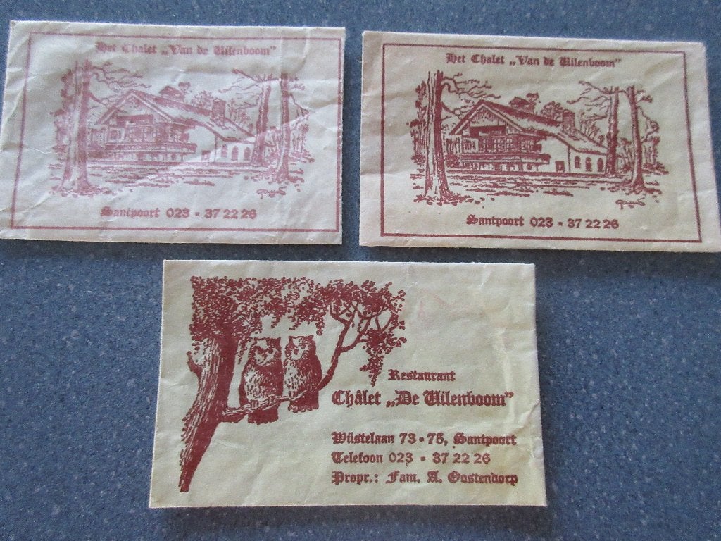 3 x Santpoort, chalet De UIlenboom/stoeteij Van de Uilenboom, Verzenden, Nederland