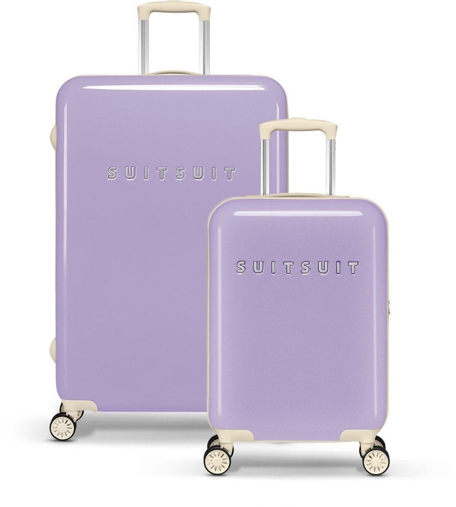 ✅ SUITSUIT Fab Fifties Royal Lavender Set (55/76 cm) - NIEUW, Sieraden, Tassen en Uiterlijk, Koffers, Wieltjes, Hard kunststof